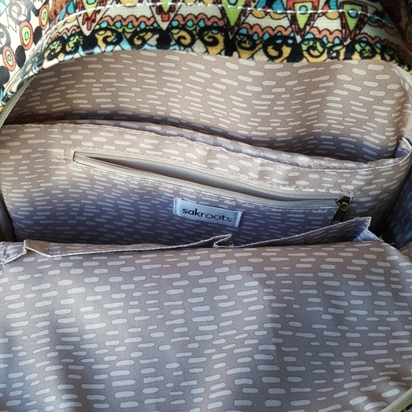 Sakroots Rockaway Elephant/Tribal Backpack Laptop - Picture 4 of 8